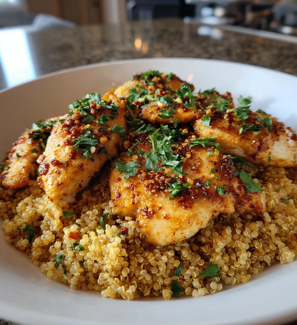 one pot garlic butter chicken and quinoa