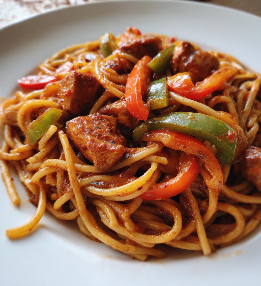 one pot spicy cajun honey butter chicken pasta recipe - detail 1
