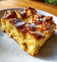 orange croissant breakfast bake