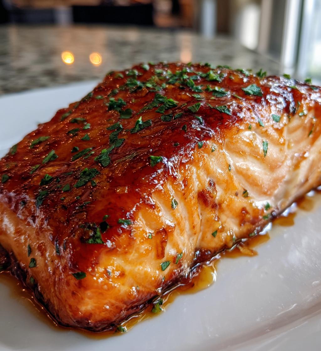 orange glazed salmon