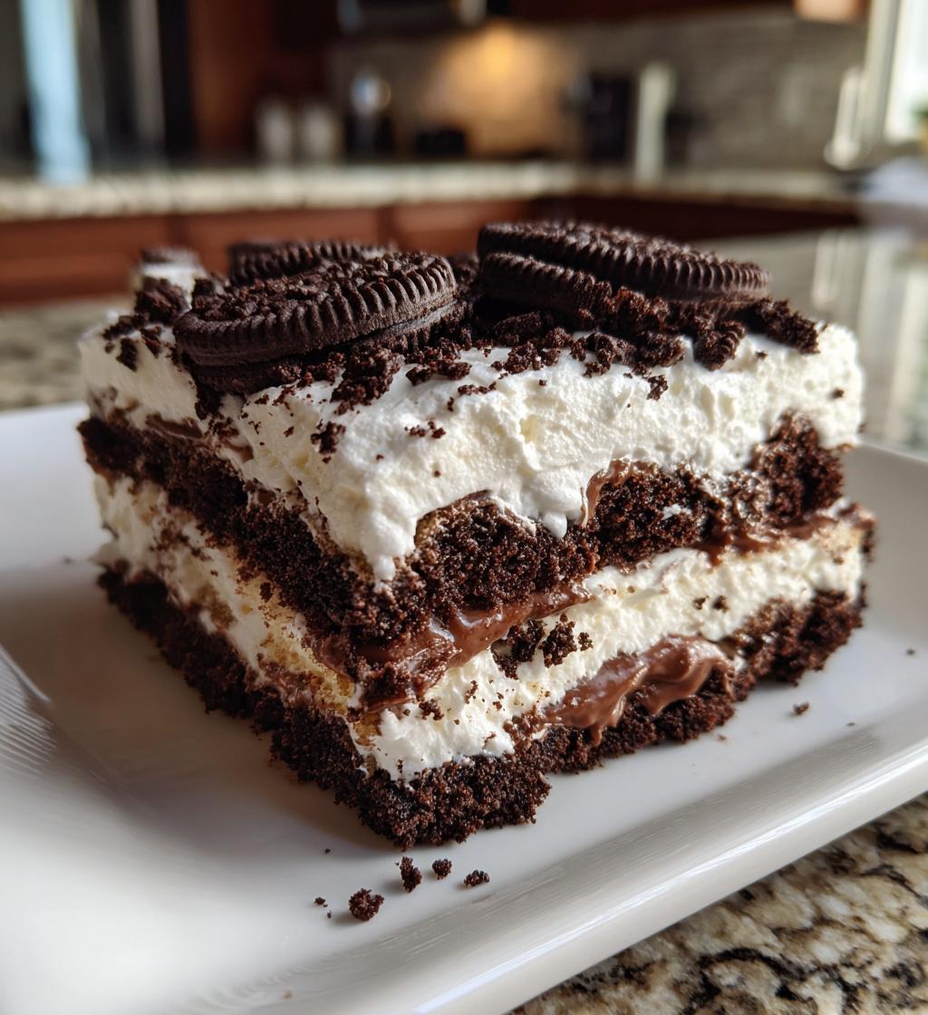 oreo icebox cake - detail 1