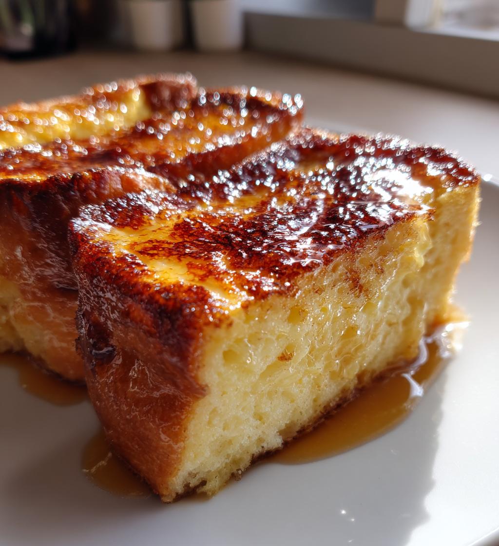 overnight creme brulee french toast - detail 1