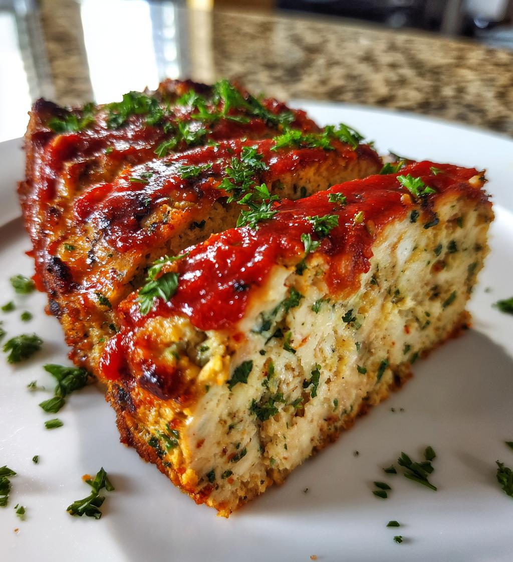 parmesan chicken meatloaf - detail 1