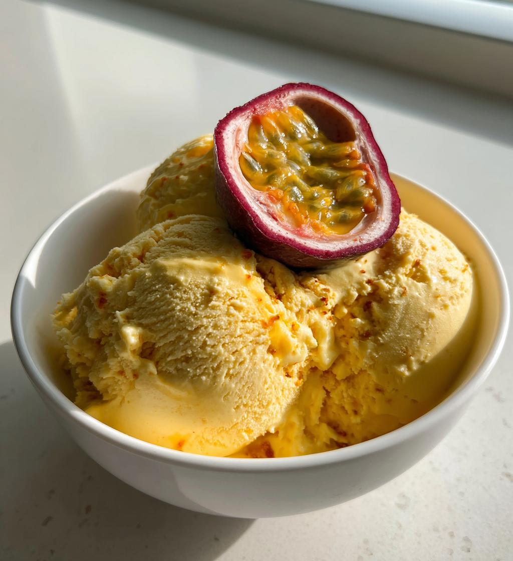 passion fruit ice cream a creamy tropical dessert youll crave all year