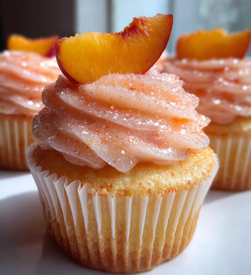 peach bellini cupcakes - detail 1