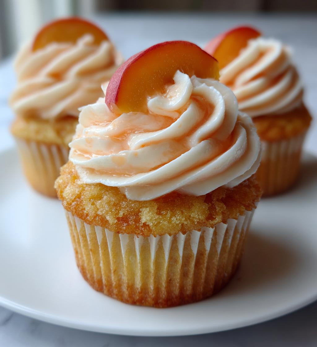 peach bellini cupcakes - detail 1