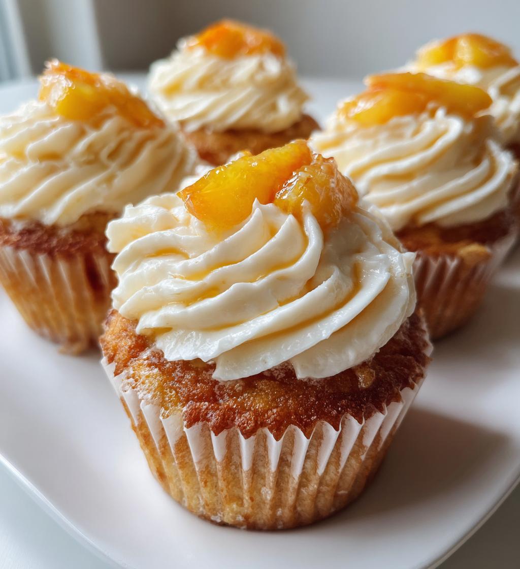 peach bellini cupcakes