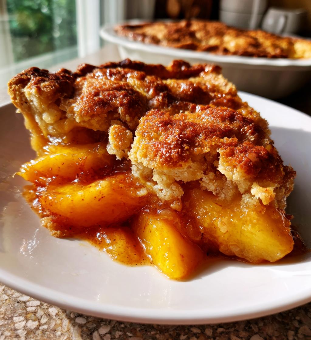 peach cobbler with canned peaches