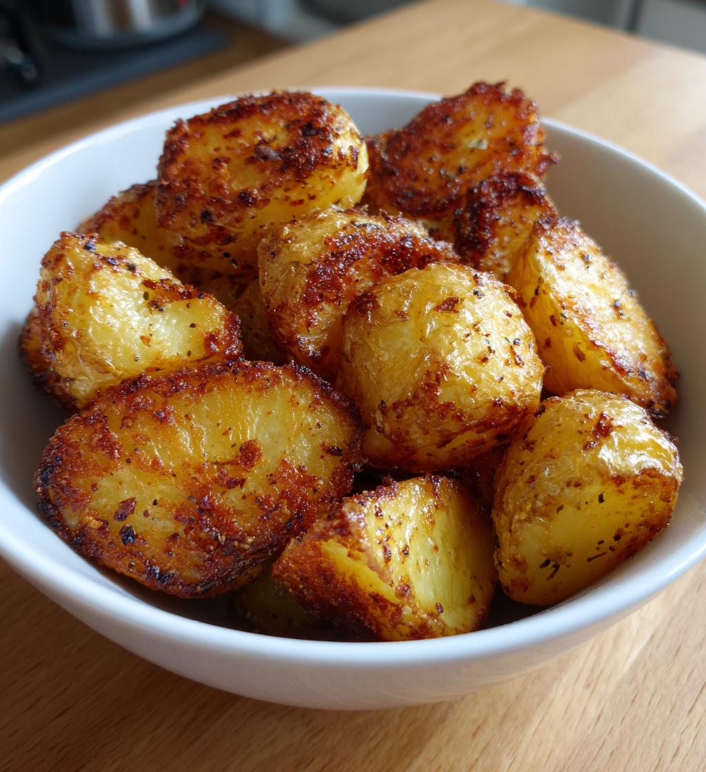 perfectly roasted yukon gold potatoes - detail 1