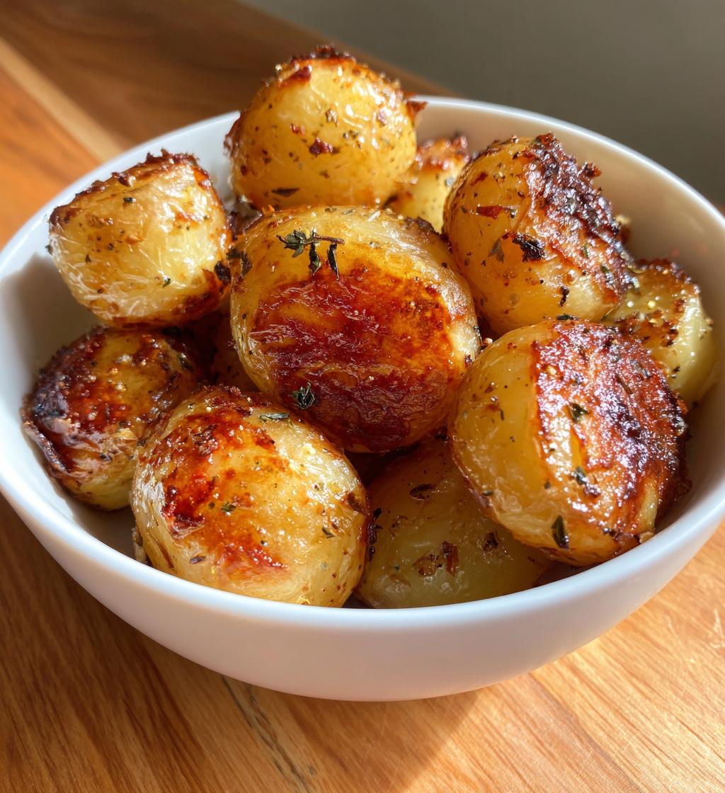 perfectly roasted yukon gold potatoes