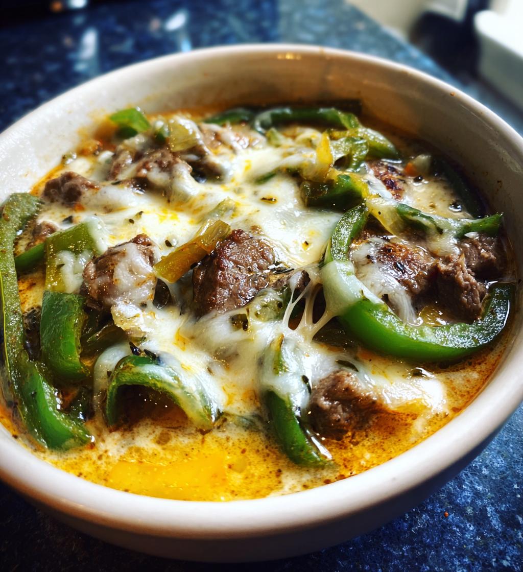 philly cheesesteak soup