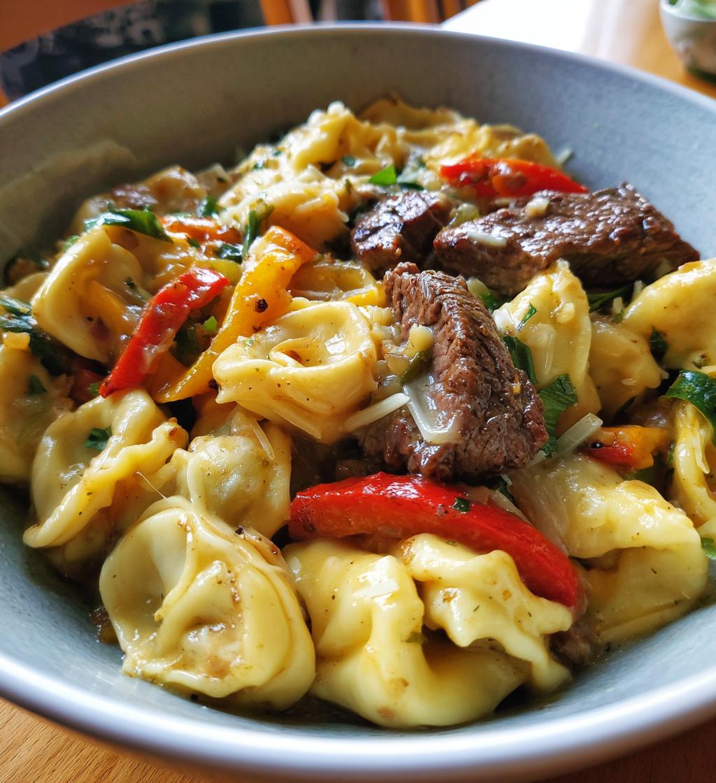 philly cheesesteak tortellini