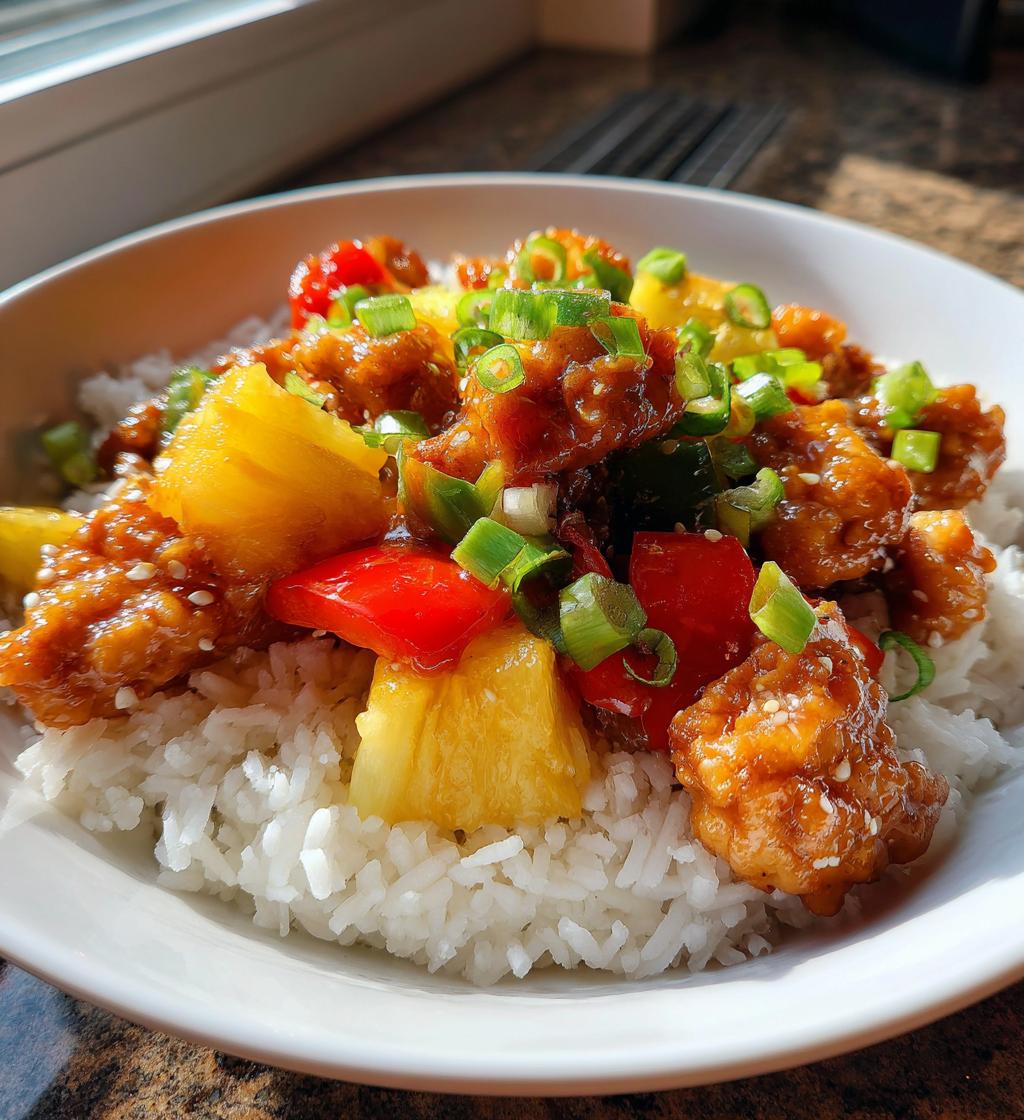 pineapple chicken and rice a sweet and savory delight - detail 1