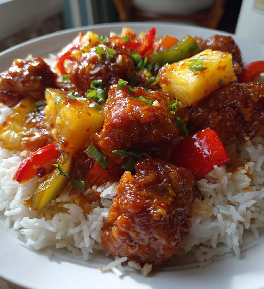 pineapple chicken and rice a sweet and savory delight
