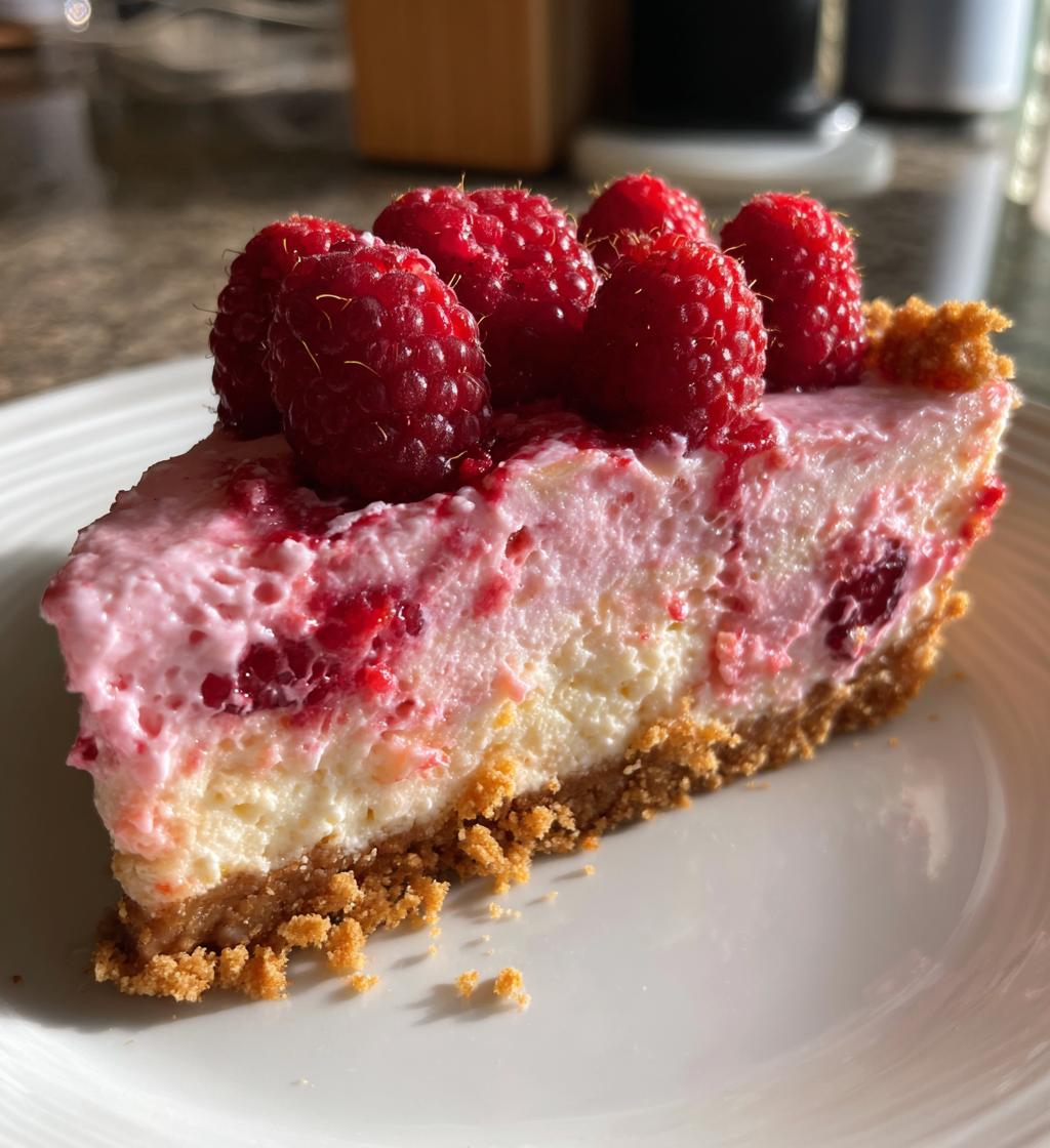 pink velvet raspberry cheesecake - detail 1