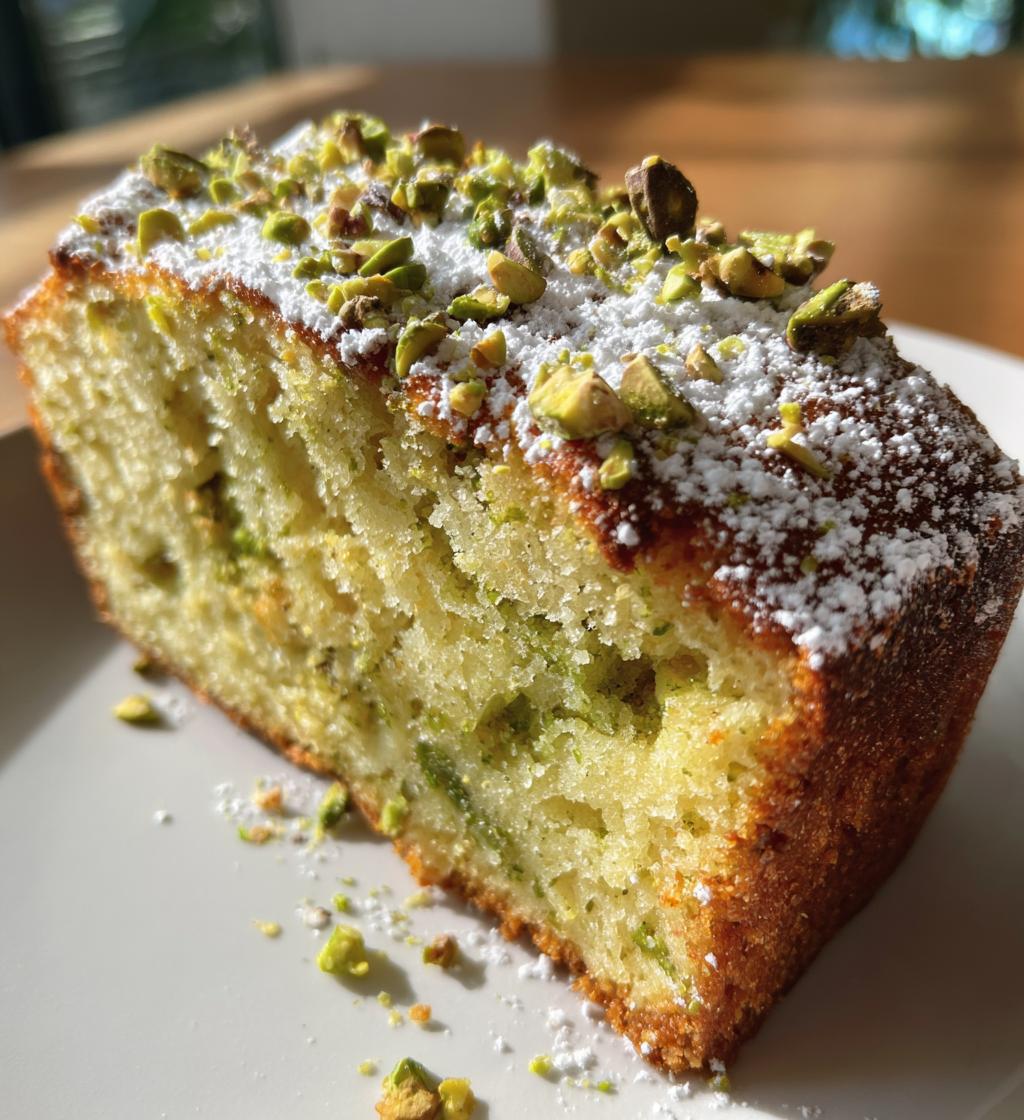 pistachio coffee cake