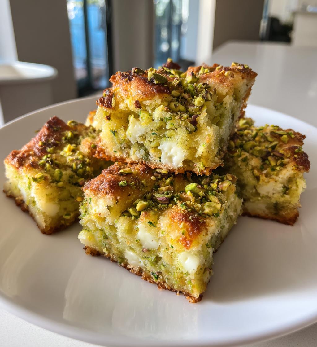 pistachio dream cookie bars