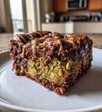 pistachio kunafa brownies recipe