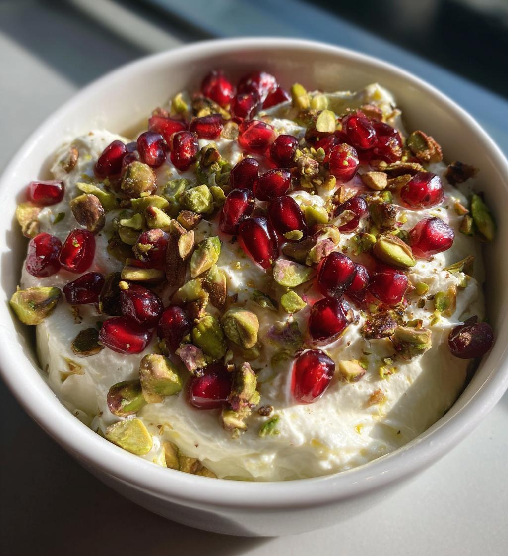 pomegranate pistachio whipped feta - detail 1