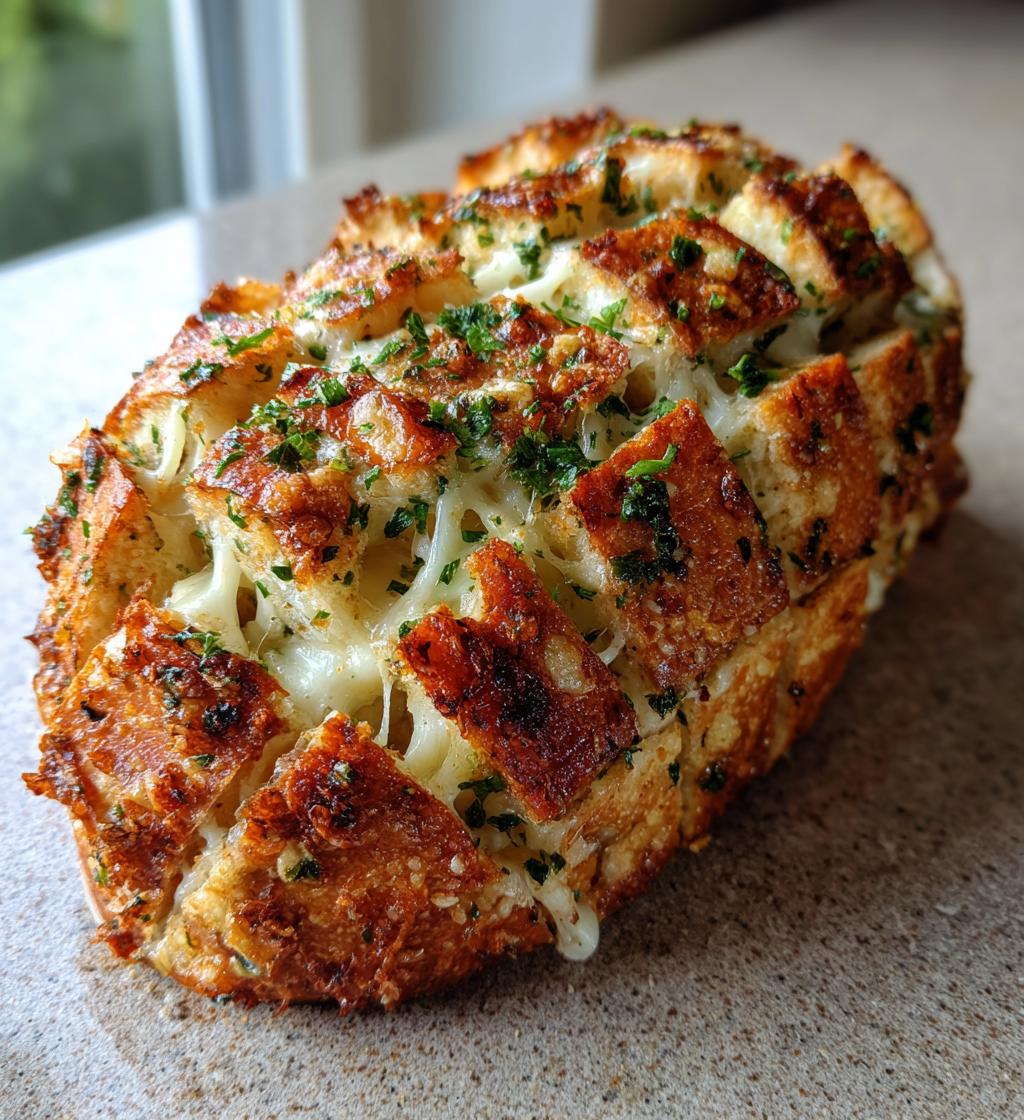 pull apart garlic bread