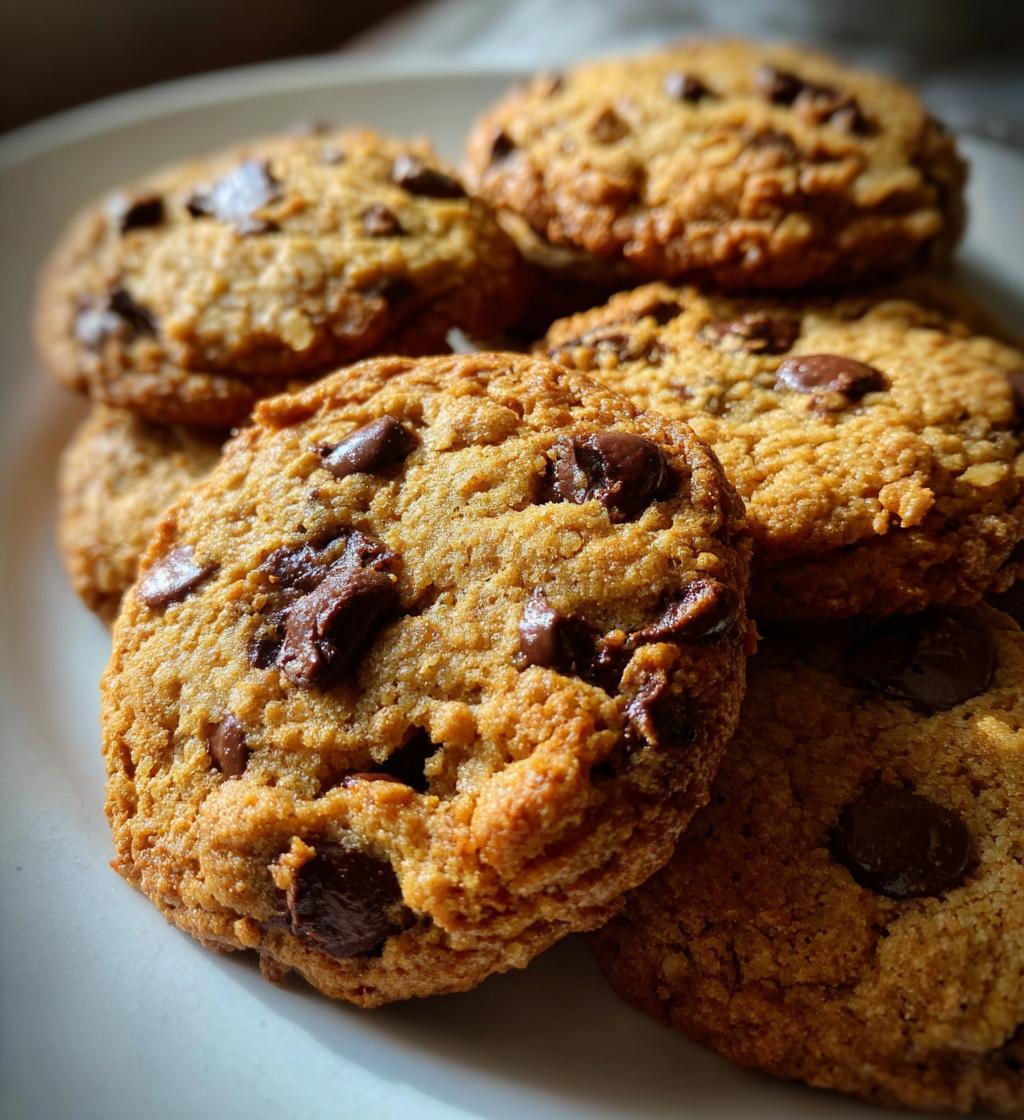 pumpkin chocolate chip oatmeal cookies - detail 1