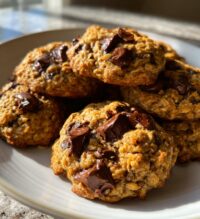 pumpkin chocolate chip oatmeal cookies