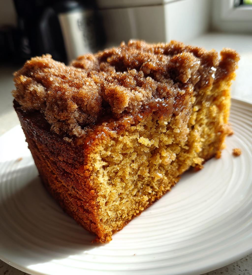 pumpkin coffee cake - detail 1