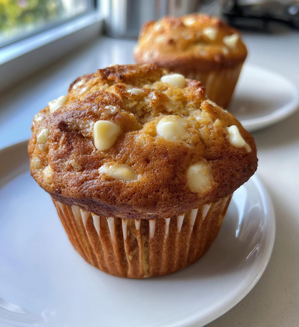 pumpkin white chocolate chip muffins
