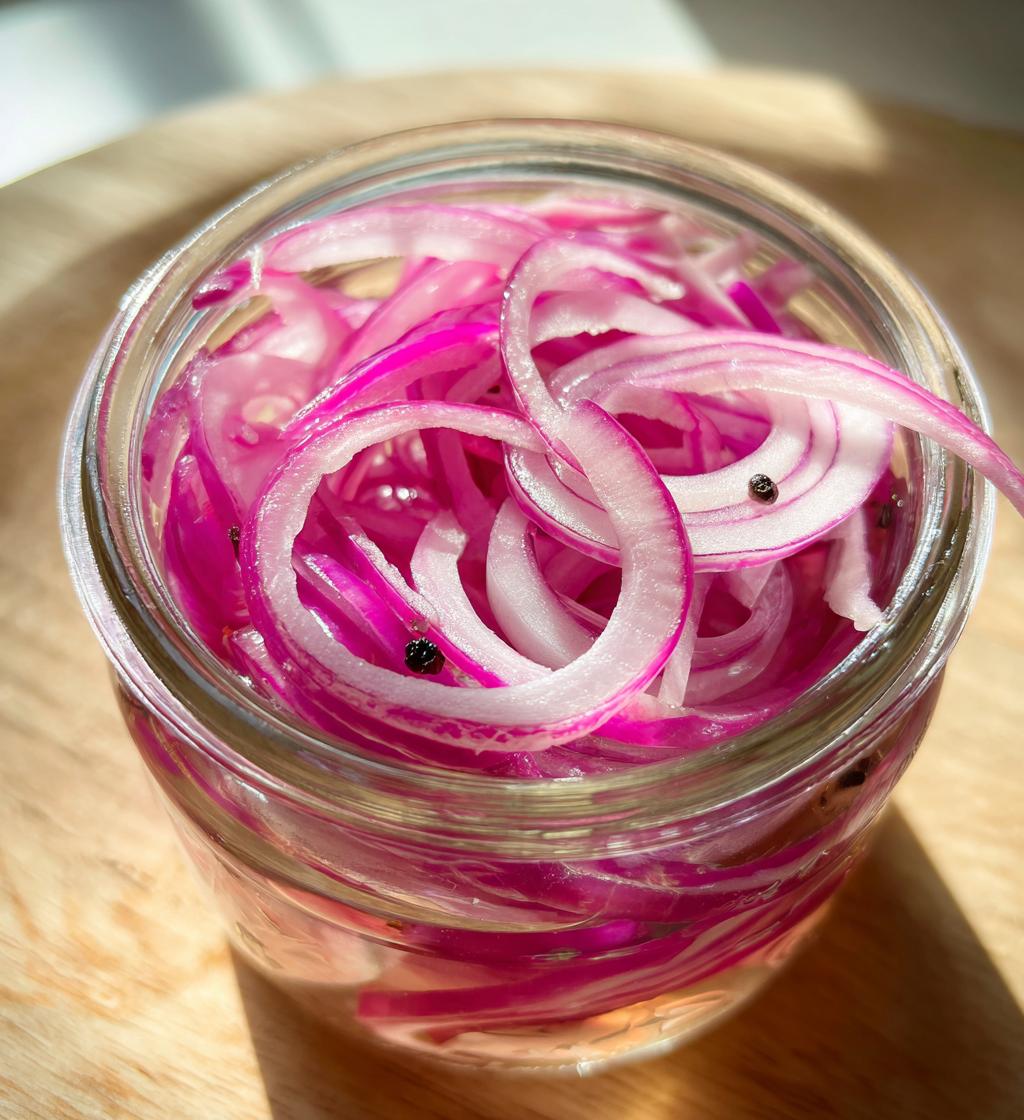 quick pickled red onions