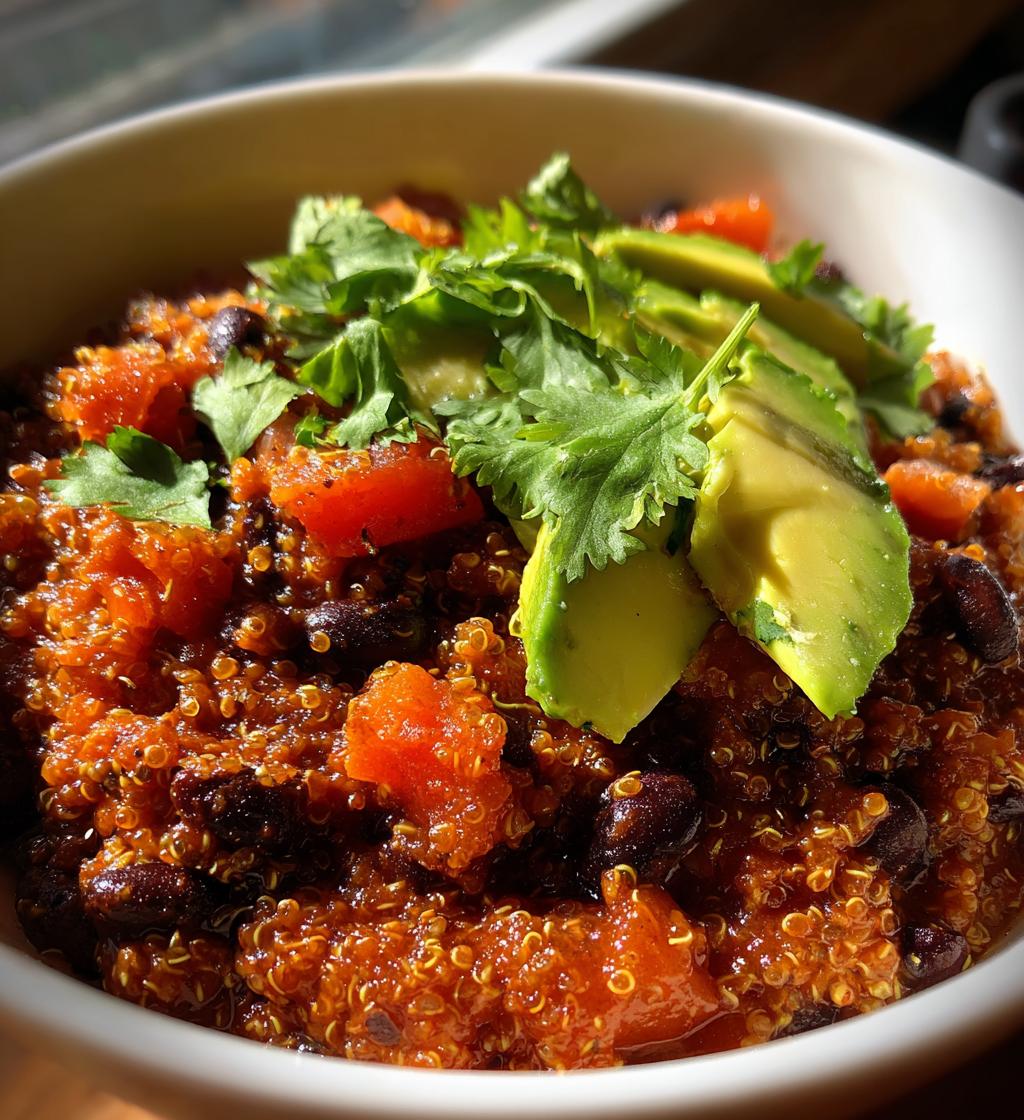 quinoa and black bean chili