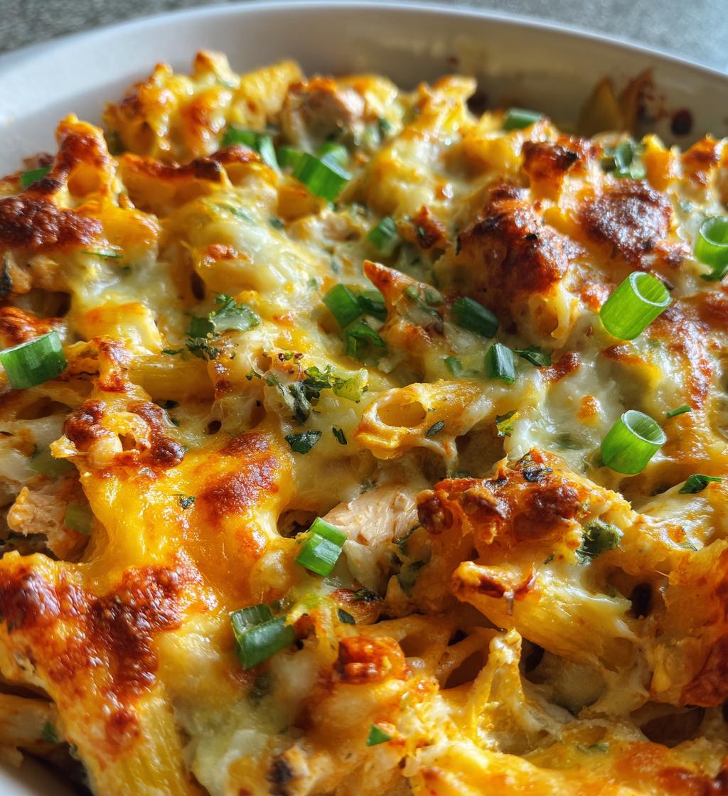 ranch buffalo pasta bake - detail 1