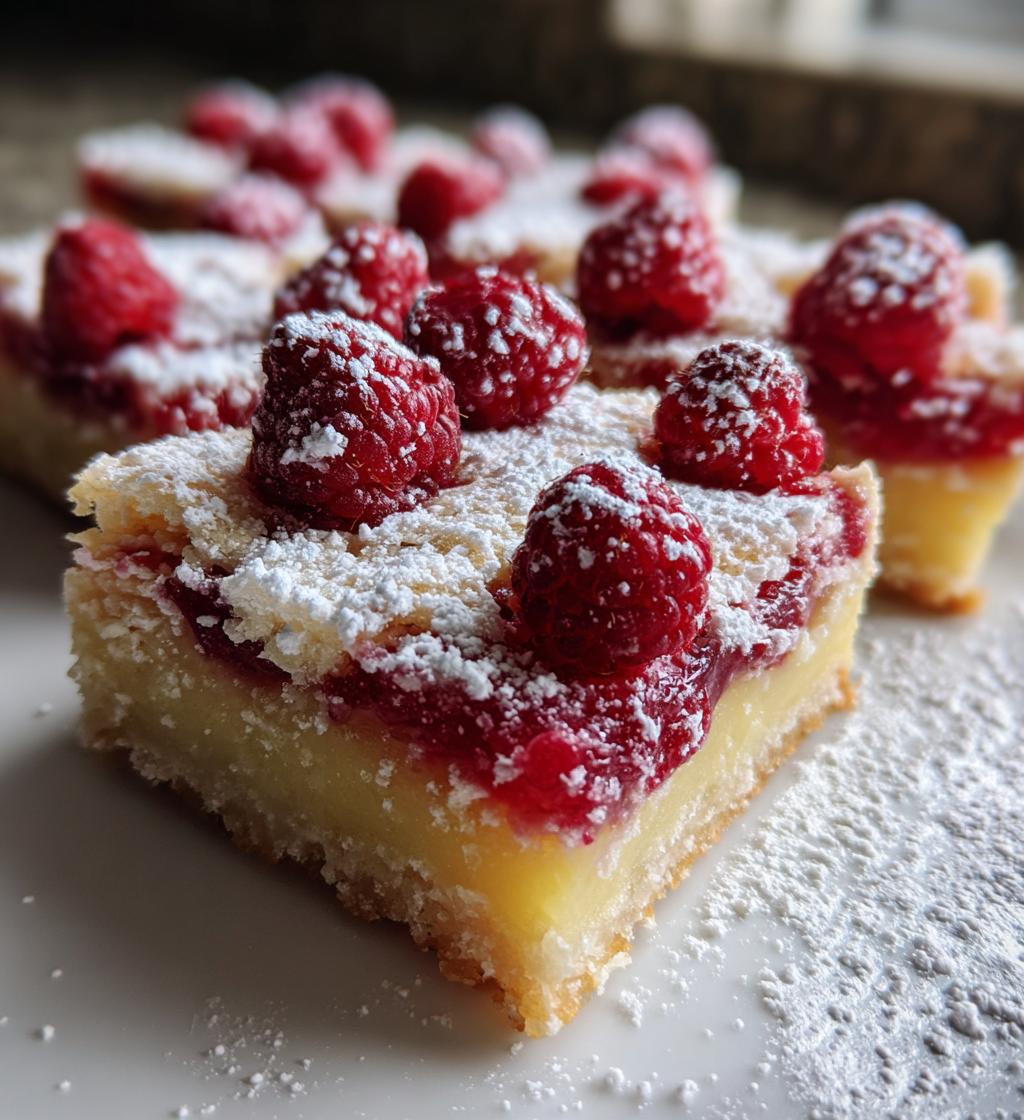 raspberry lemon bars - detail 1