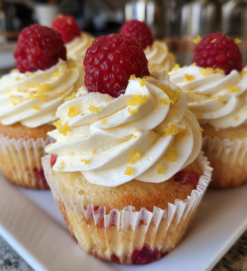 raspberry lemon heaven cupcakes - detail 1