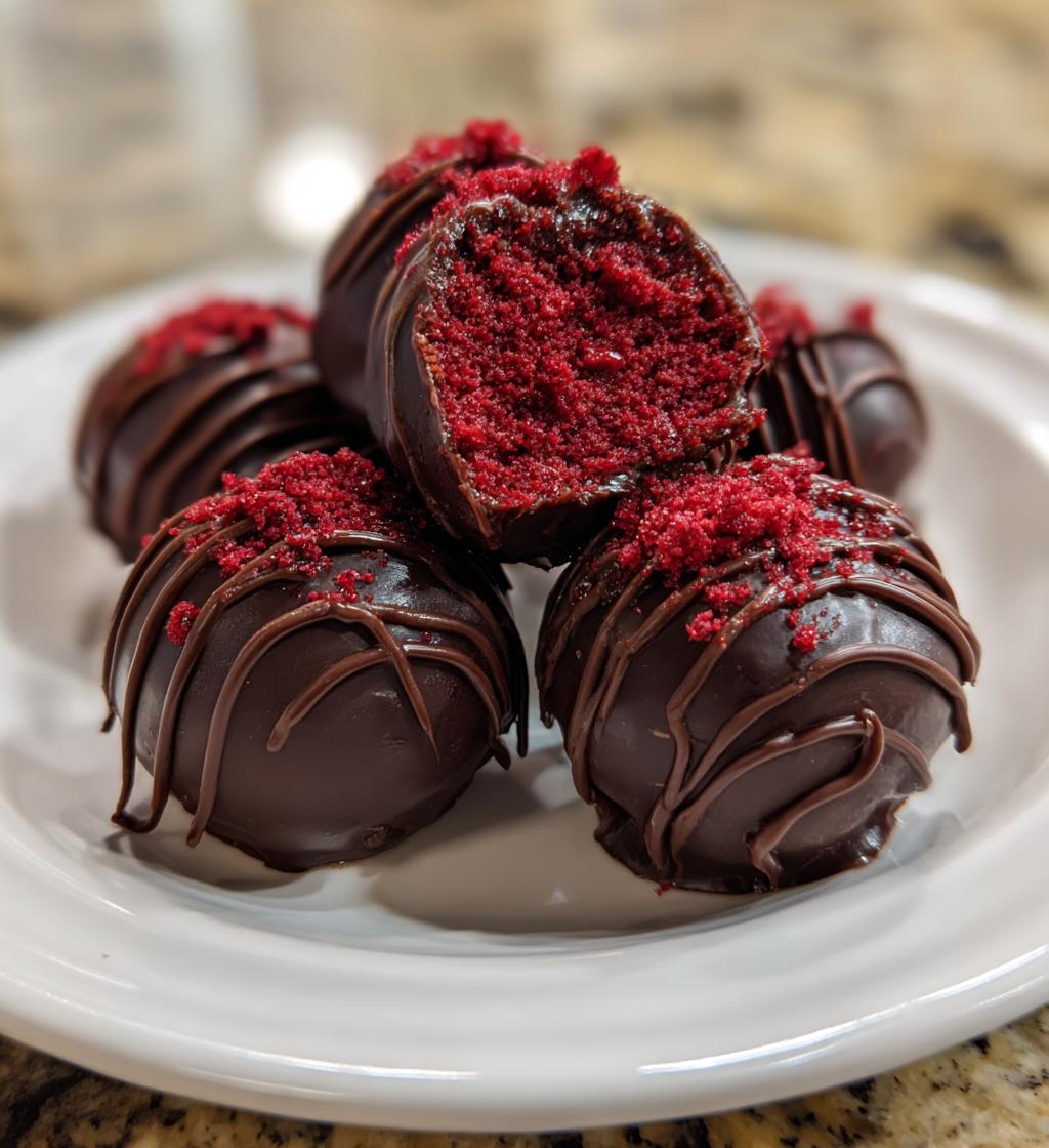 red velvet cake balls