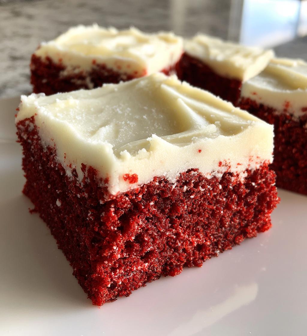 red velvet cookie bars - detail 1