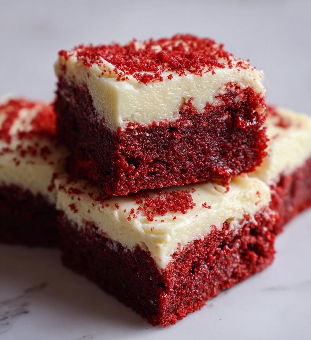 red velvet cookie bars