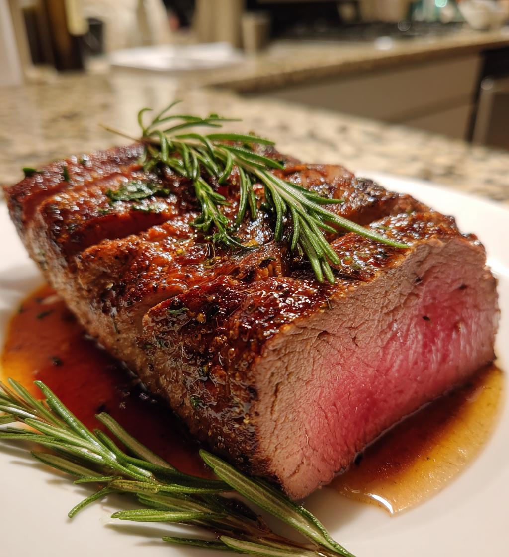 roast beef tenderloin reverse sear - detail 1