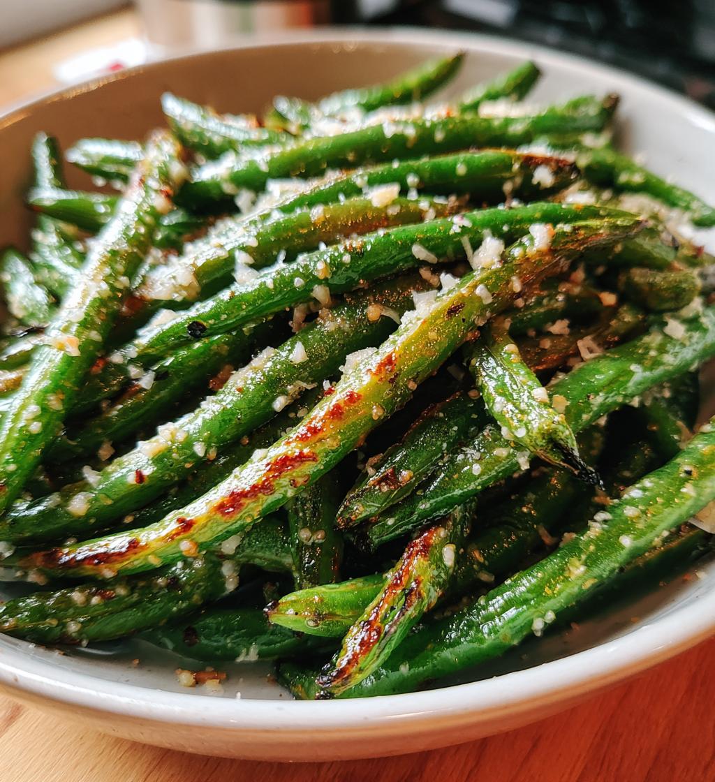 roasted parmesan green beans