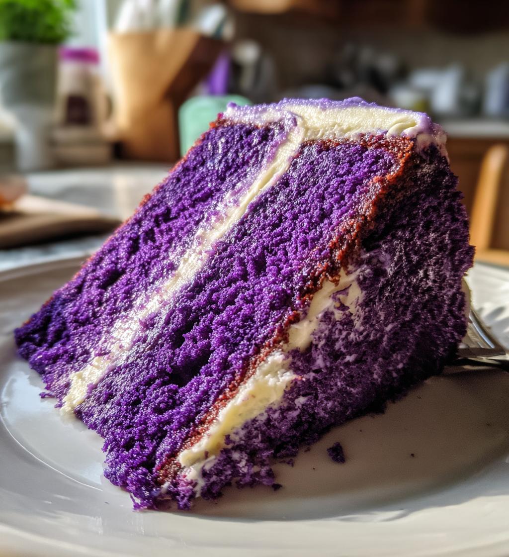 royal purple velvet cake - detail 1