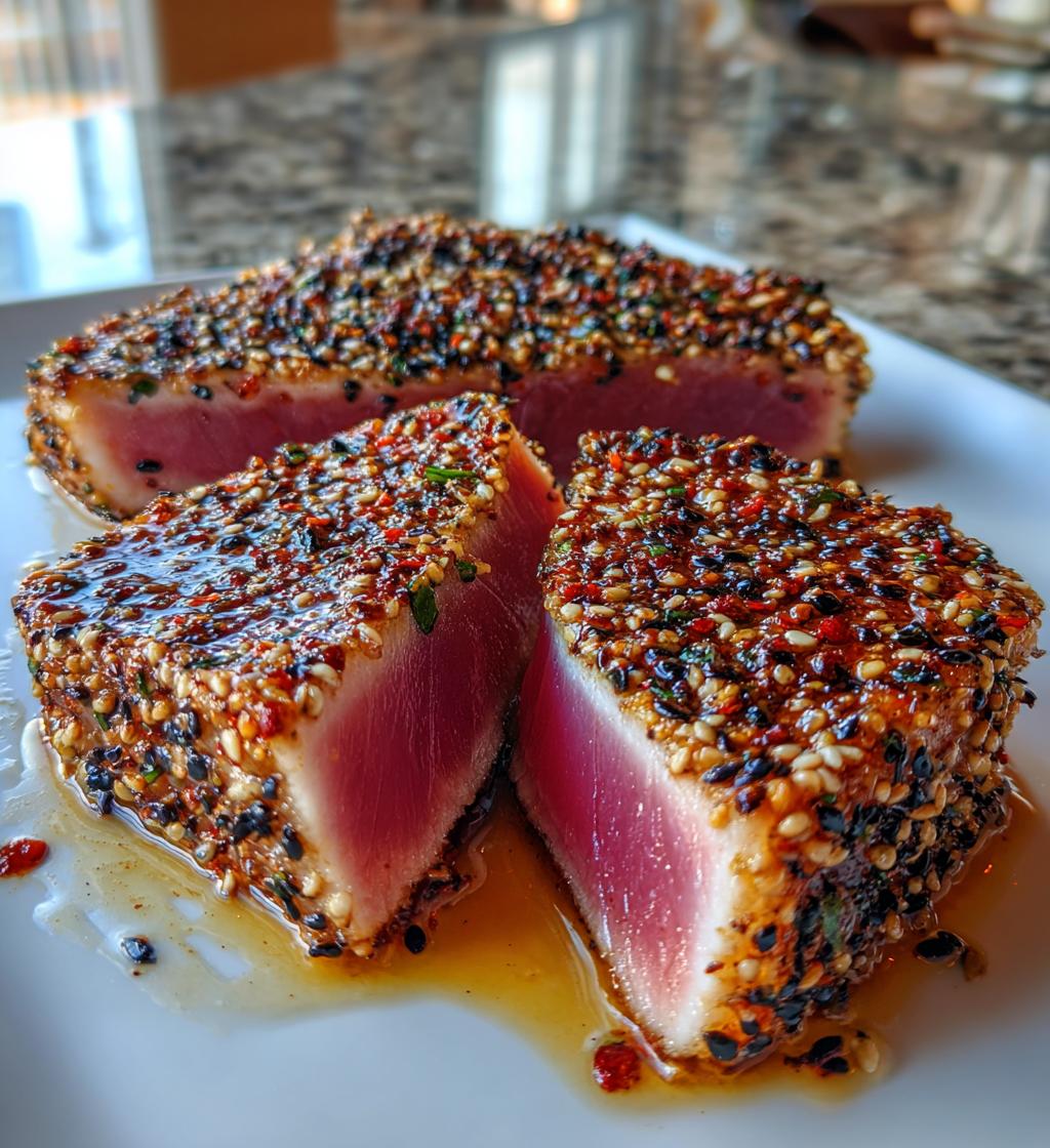 ruths chris ahi tuna - detail 1