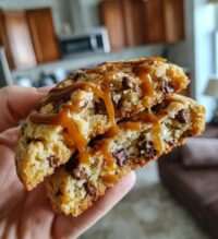 salted caramel cheesecake cookies