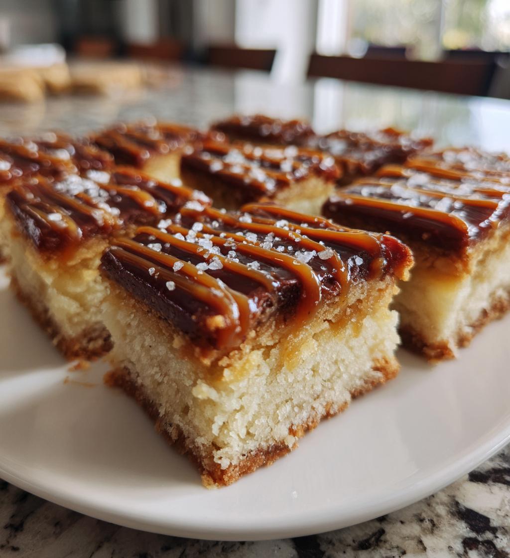 salted caramel shortbread bars - detail 1