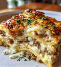 sausage alfredo ravioli lasagna