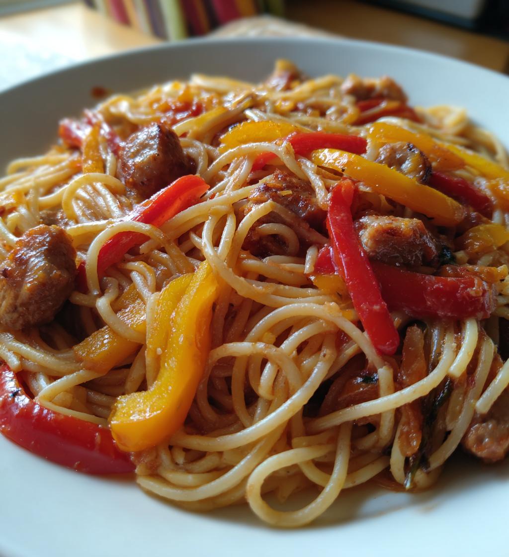 sausage and peppers pasta