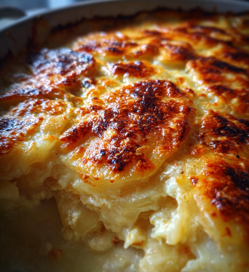 scalloped potatoes - detail 1