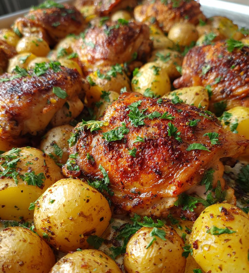 sheet pan chicken and potatoes