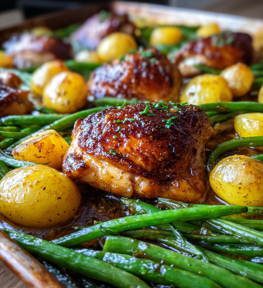 sheet pan honey mustard chicken - detail 1