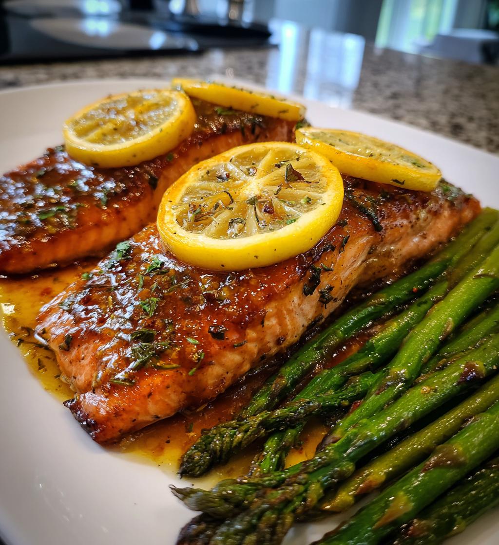 sheet pan maple dijon glazed salmon - detail 1