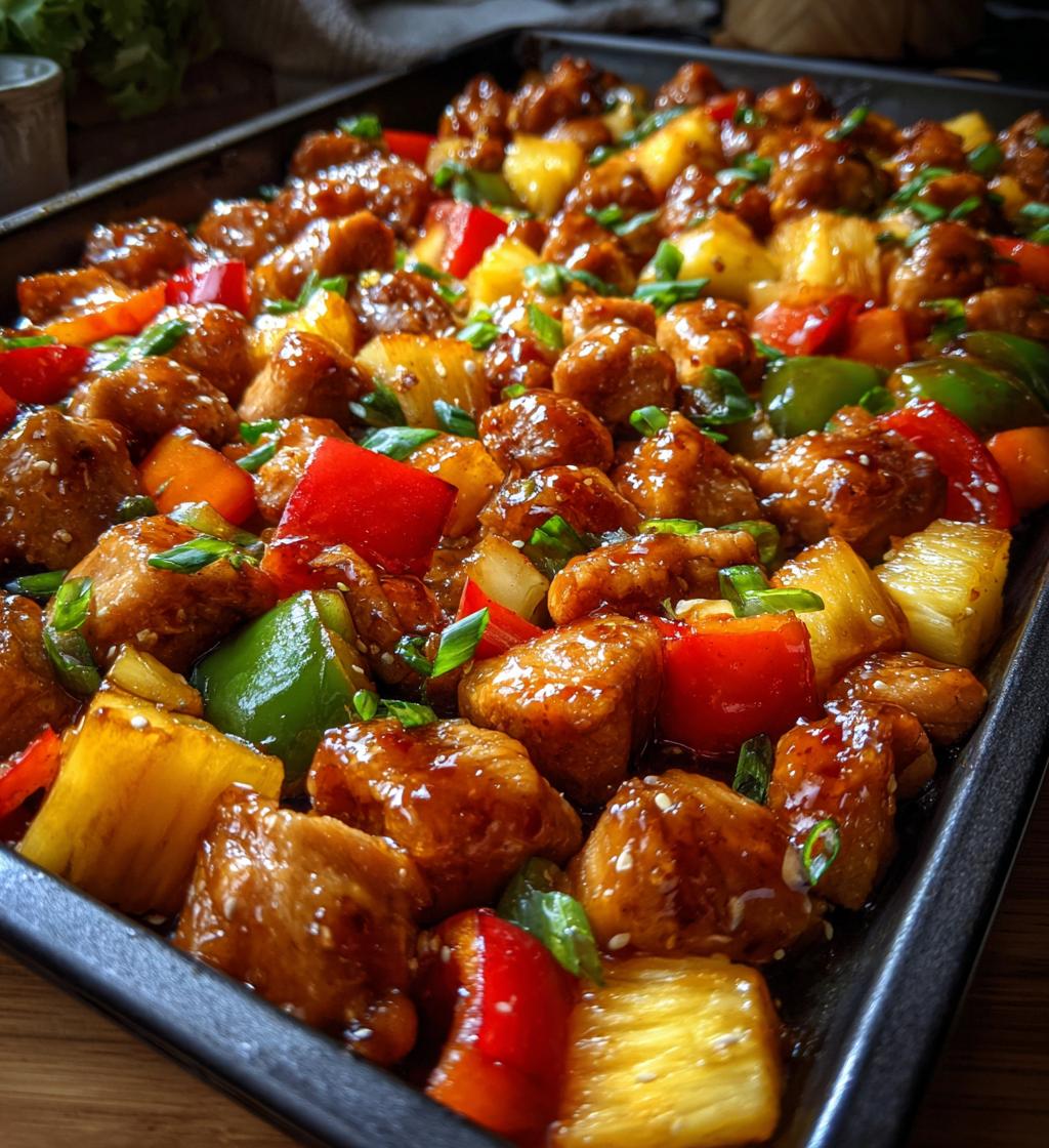 sheet pan teriyaki chicken and pineapple