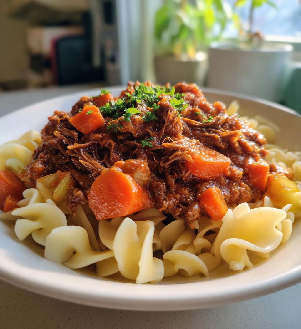 slow cooker beef ragu - detail 1